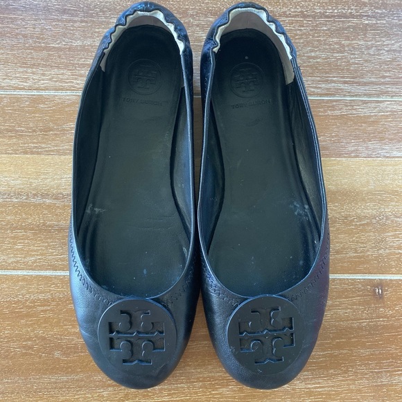 Tory Burch Minnie Travel Ballet Flats - Black - Picture 2 of 8